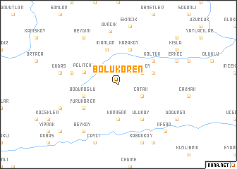 map of Bölükören