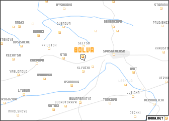 map of Bolva