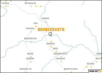 map of Bombéré-Kota