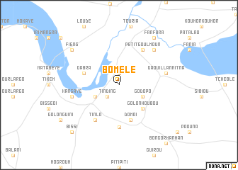 map of Bomélé