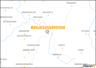 map of Bom Jesus da Penha