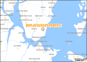 map of Bom Jesus dos Pobres