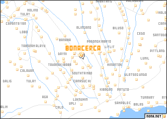 map of Bona Cerca