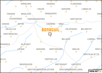 map of Bonaguil