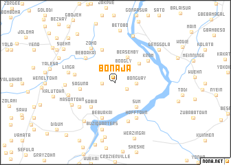 map of Bonaja