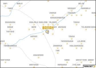 map of Bonam