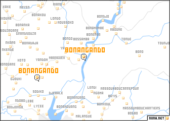 map of Bonangando