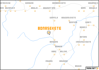 map of Bonasé Kété