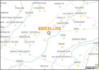 map of Boncellino