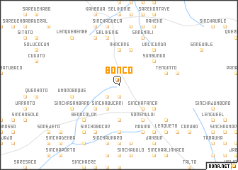 map of Boncò