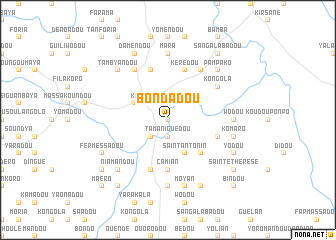 map of Bondadou