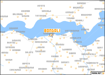 map of Bondali