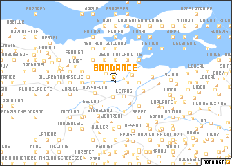 map of Bondance