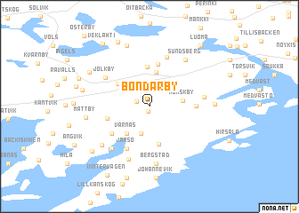 map of Bondarby