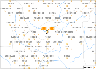 map of Bondari