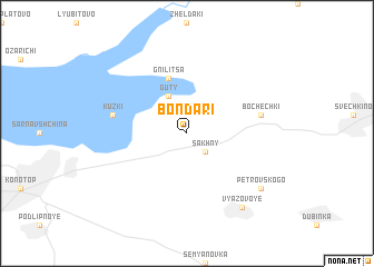 map of Bondari