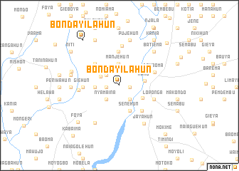 map of Bondayilahun