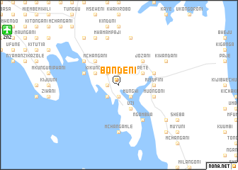 map of Bondeni