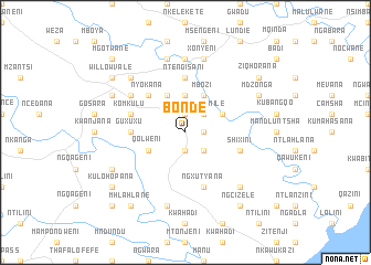 map of Bonde