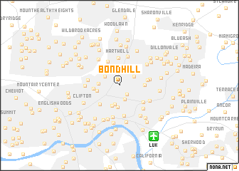 map of Bond Hill