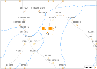 map of Bondia