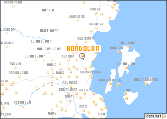 map of Bondolan
