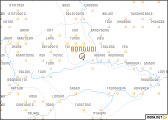 map of Bôn Duối