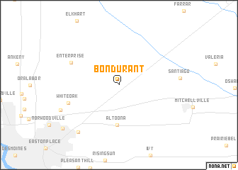 map of Bondurant