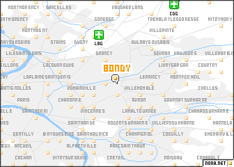 map of Bondy