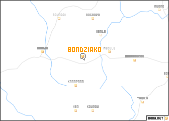 map of Bondziako