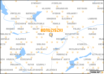 map of Bondziszki