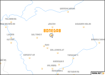map of Bon-e Dāb