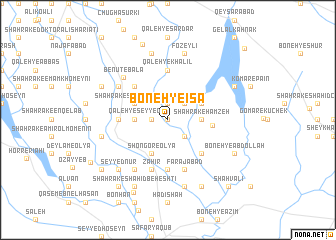 map of Boneh-ye ‘Īsá