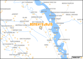 map of Boneh-ye Jājīs