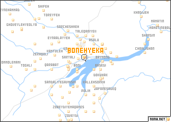 map of Boneh-ye Kā