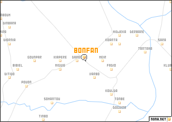 map of Bonfan