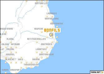 map of Bonfils
