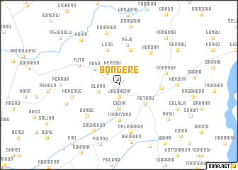 map of Bongere