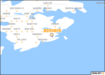 map of Bönhamn