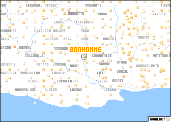 map of Bonhomme
