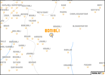 map of Bonibli