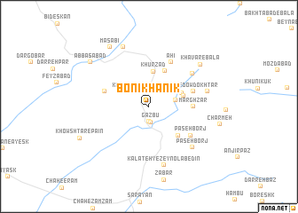 map of Bonī Khānīk