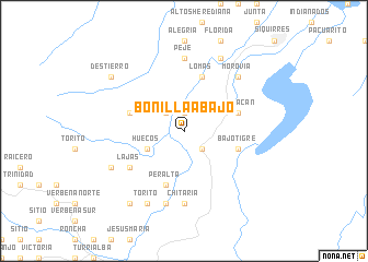 map of Bonilla Abajo