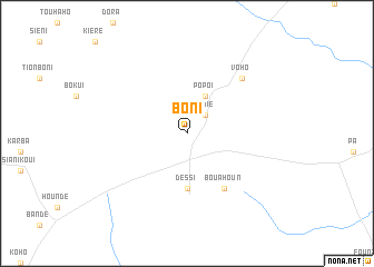 map of Boni