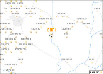 map of Boni