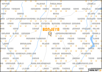 map of Bonjeya