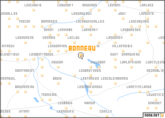 map of Bonneau