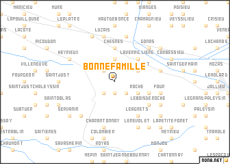 map of Bonnefamille