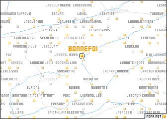 map of Bonnefoi