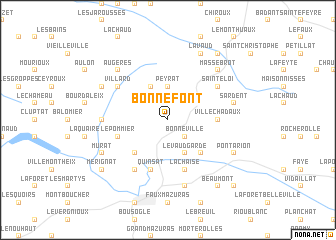 map of Bonnefont